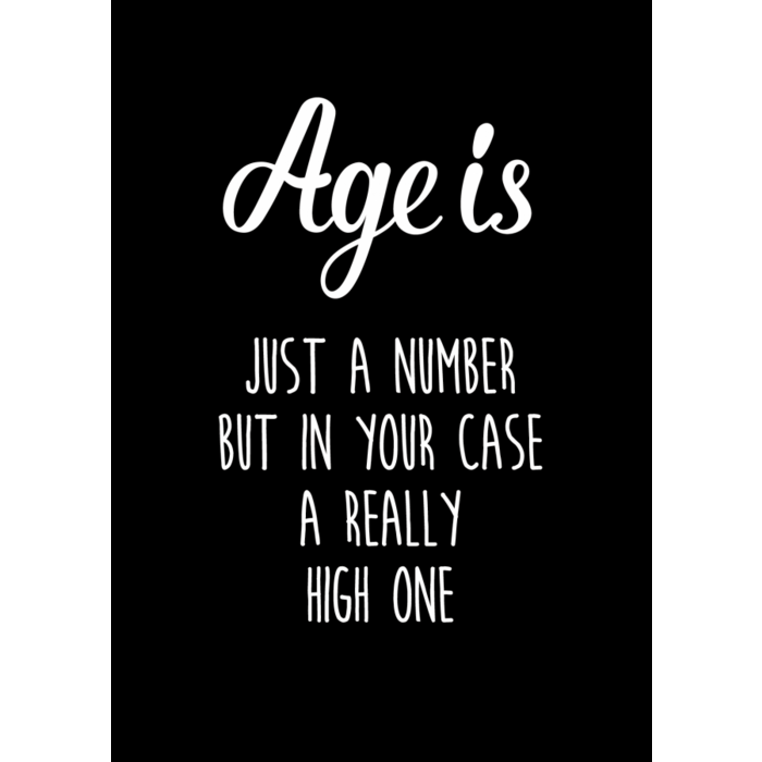 Age Is Just A Number