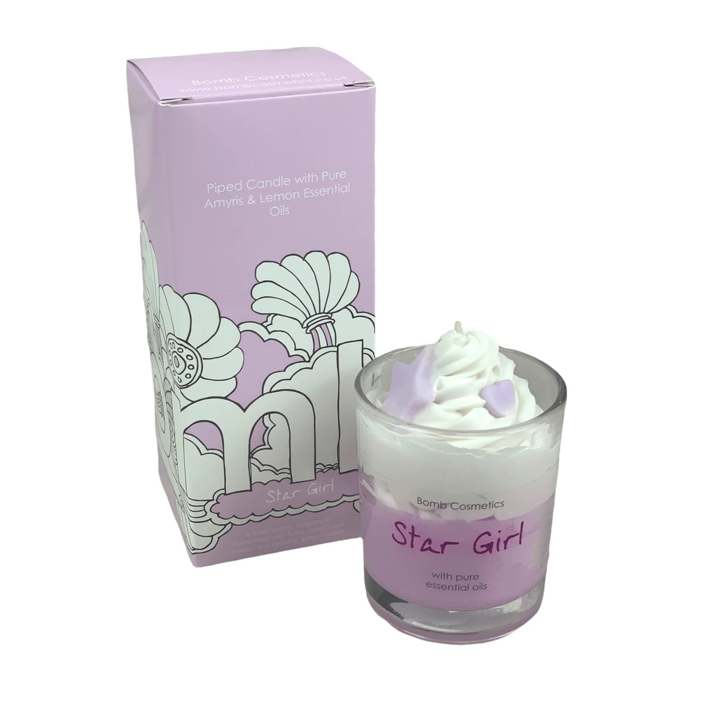 Star Girl Piped Candle