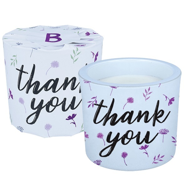 Thank You - Wrapped Candle