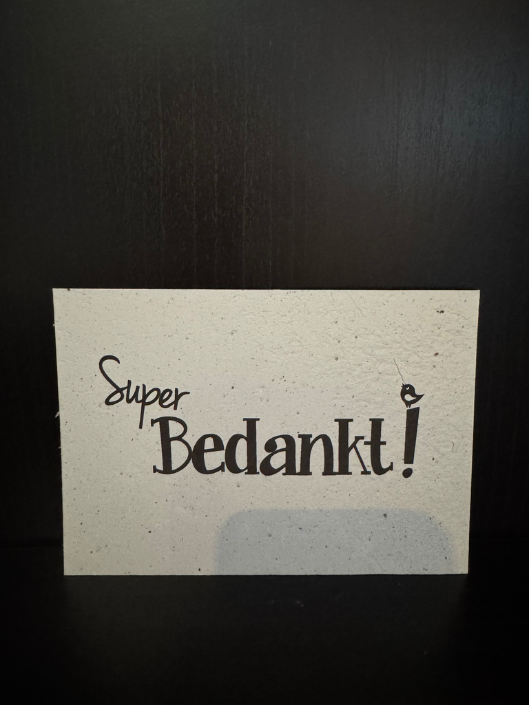 Super Bedankt - Plantbaar Kaartje