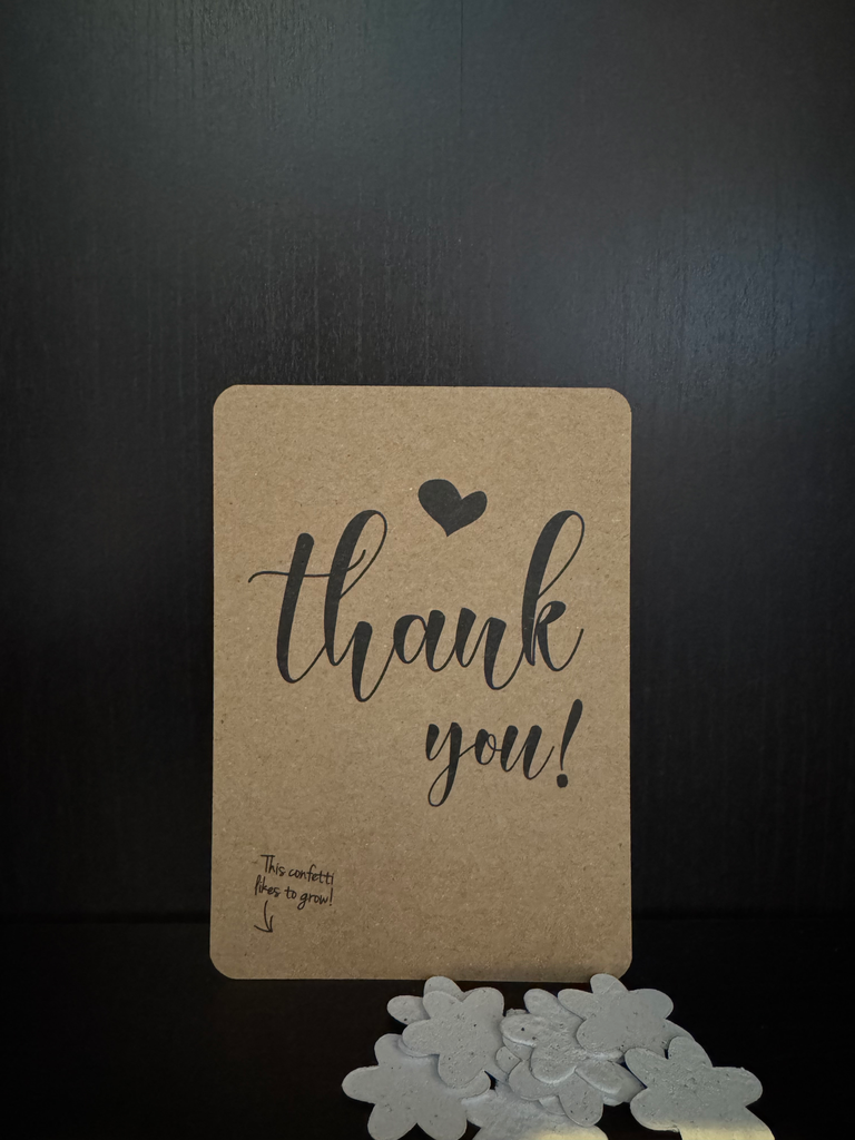 Thank You - Confetti Kaartje