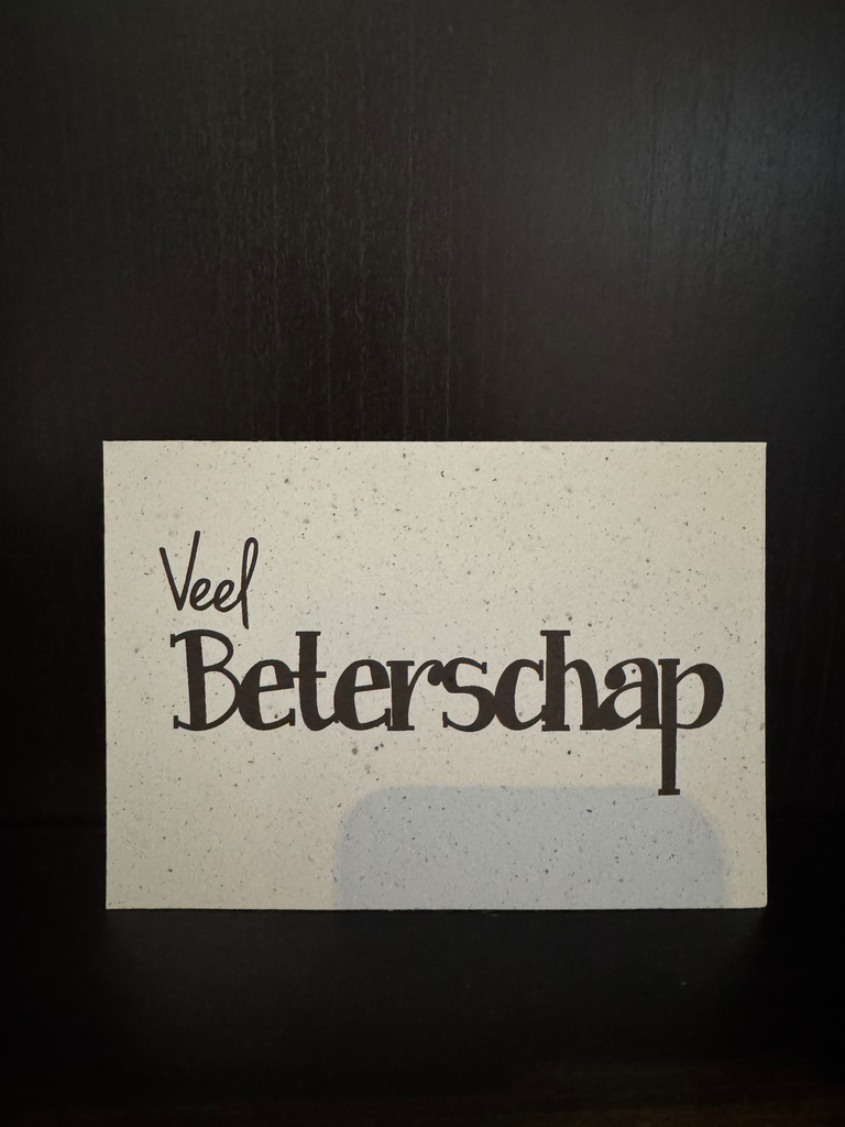 Veel Beterschap - Plantbaar Kaartje
