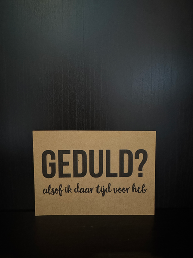 [BEE] Geduld