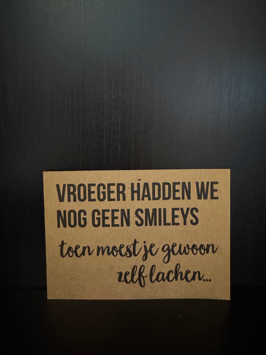 [BEE] Vroeger Geen Smileys