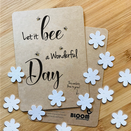 Let it Bee a Wonderful Day - Confetti Kaartje